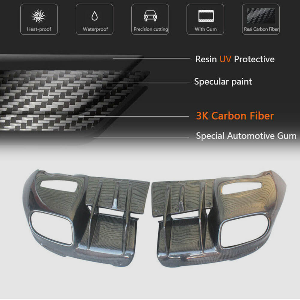 Ferrari F12 Berlinetta 2012-2014 Rear Bumper Diffuser Carbon Fiber-Ahacarbon