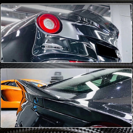 Ferrari F12 Berlinetta Coupe 2013-2017 Rear Trunk Spoiler Carbon Fiber-Ahacarbon
