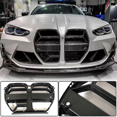 BMW G80 M3 G82 G83 M4 2021+ Front Grille Dry Carbon Fiber-Ahacarbon