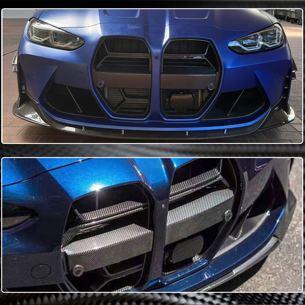BMW G80 M3 G82 G83 M4 2021+ Front Grille Dry Carbon Fiber-Ahacarbon