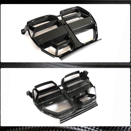 BMW G80 M3 G82 G83 M4 2021+ Front Grille Dry Carbon Fiber-Ahacarbon