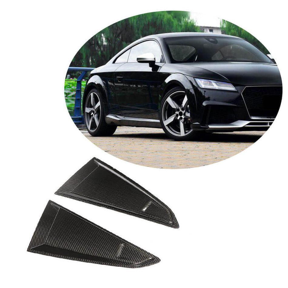 Audi TT TTS TTRS Mk3 8S 2015-2019 Quarter Window Air Scoops Fender Vents Dry Carbon Fiber-Ahacarbon
