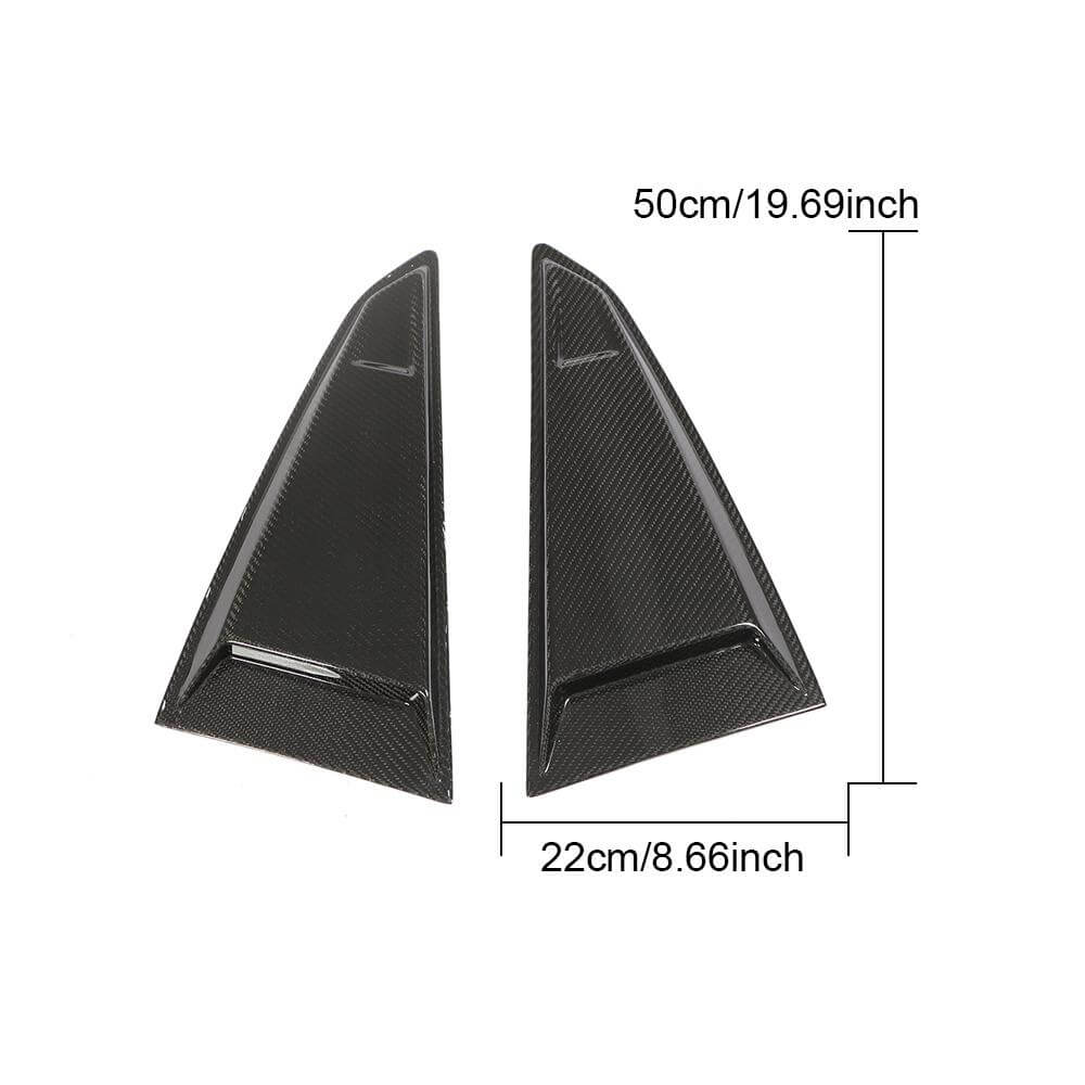 Audi TT TTS TTRS Mk3 8S 2015-2019 Quarter Window Air Scoops Fender Vents Dry Carbon Fiber-Ahacarbon