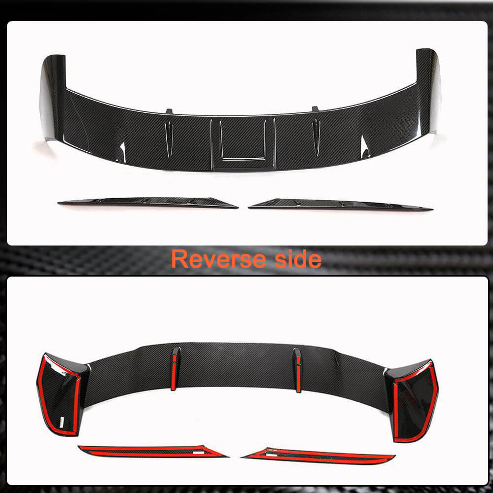 Audi RS6 C8 Avant 2019-2023 Rear Roof Spoiler Dry Carbon Fiber-Ahacarbon