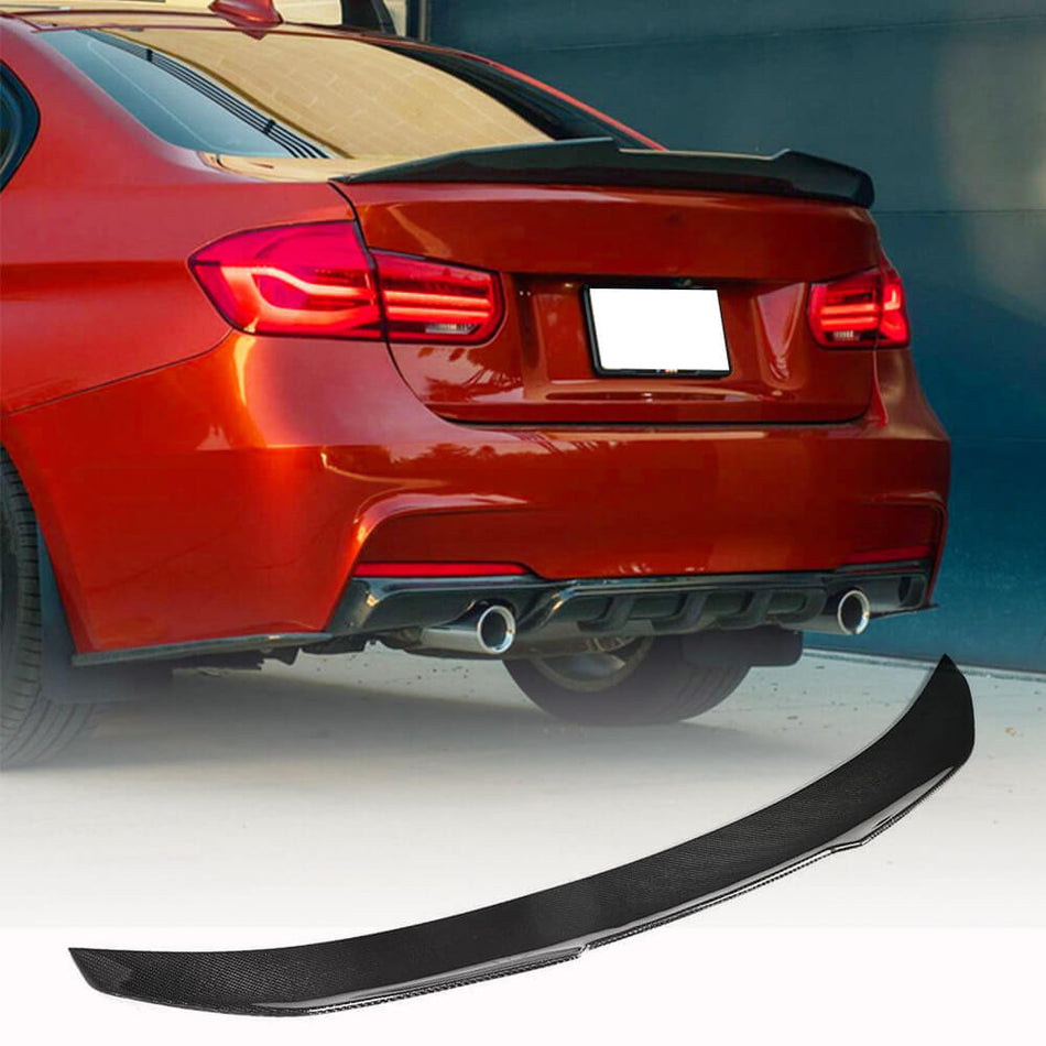 BMW 3 Series F30 2012-2018 F80 M3 2014-2020 Rear Trunk Spoiler Carbon Fiber/FRP-Ahacarbon