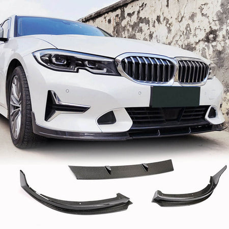 BMW 3 Series G20 G28 330i 2020-2023 Front Bumper Lip Spoiler Carbon Fiber/FRP-Ahacarbon