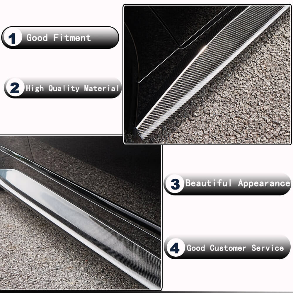 BMW 4 Series G26 M Sport 440i 2021-2023 Side Skirts Carbon Fiber-Ahacarbon
