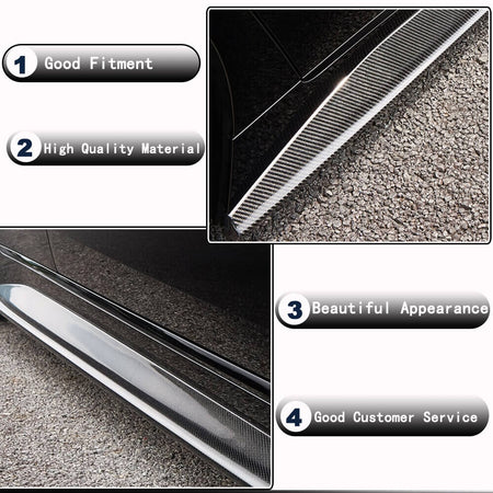 BMW 4 Series G26 M Sport 440i 2021-2023 Side Skirts Carbon Fiber-Ahacarbon