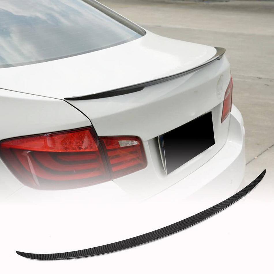 BMW 5 Series F10 M5 2011-2018 Rear Trunk Spoiler Carbon Fiber/FRP-Ahacarbon