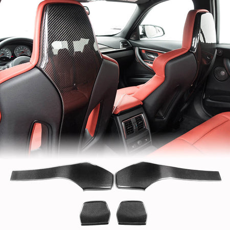 BMW F80 M3 F82 F83 M4 2014-2020 Seat Back Cover Carbon Fiber-Ahacarbon