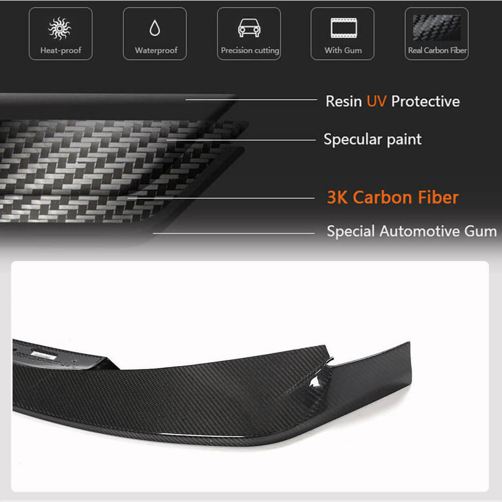 BMW G80 M3 G82 G83 M4 2021UP Front Bumper Lip Carbon Fiber-Ahacarbon