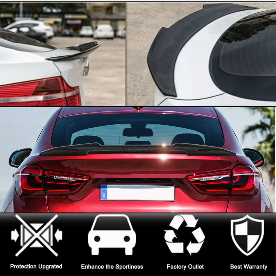 BMW X6 F16 X6M F86 Sport Utility 2015-2019 Rear Trunk Spoiler Carbon Fiber-Ahacarbon