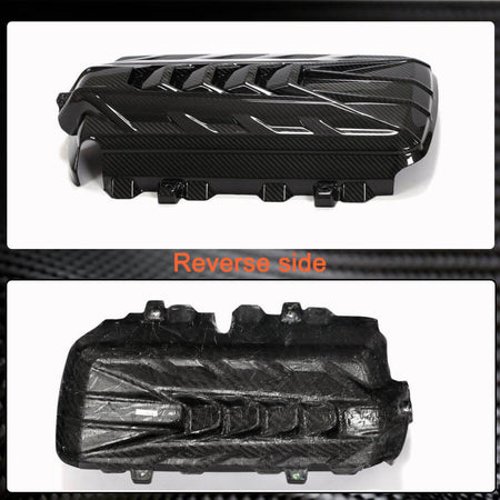 Chevrolet Corvette C8 2020-2022 Engine Cover Dry Carbon Fiber-Ahacarbon