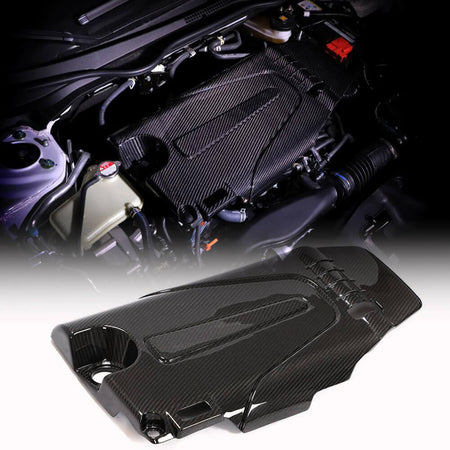 Honda Civic 10th 2016-2021 Engine Cover Trim Dry Carbon Fiber-Ahacarbon