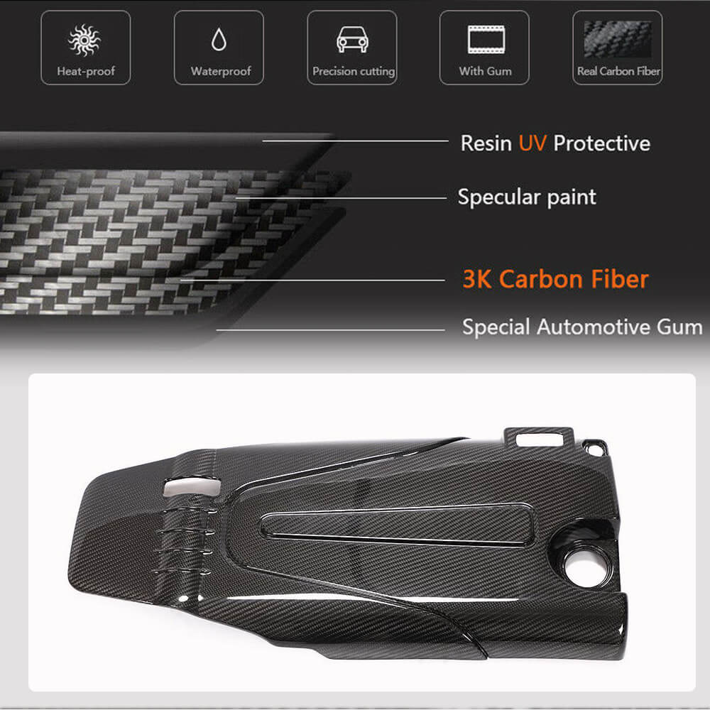 Honda Civic 10th 2016-2021 Engine Cover Trim Dry Carbon Fiber-Ahacarbon