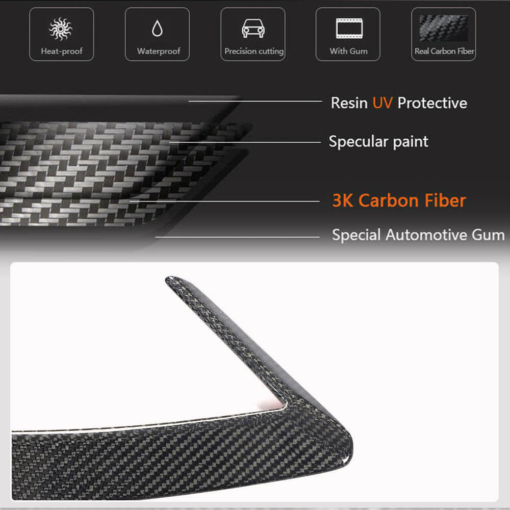Kia Stinger 2018-2021 Rear Bumper Splitters Carbon Fiber/FRP-Ahacarbon