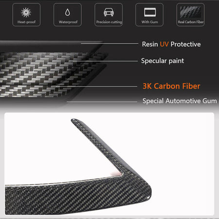Kia Stinger 2018-2021 Rear Bumper Splitters Carbon Fiber/FRP-Ahacarbon