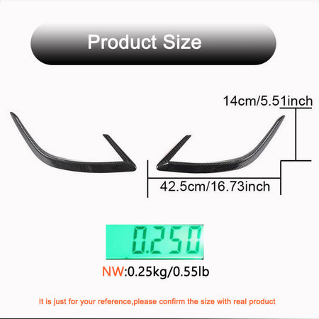 Kia Stinger 2018-2021 Rear Bumper Splitters Carbon Fiber/FRP-Ahacarbon
