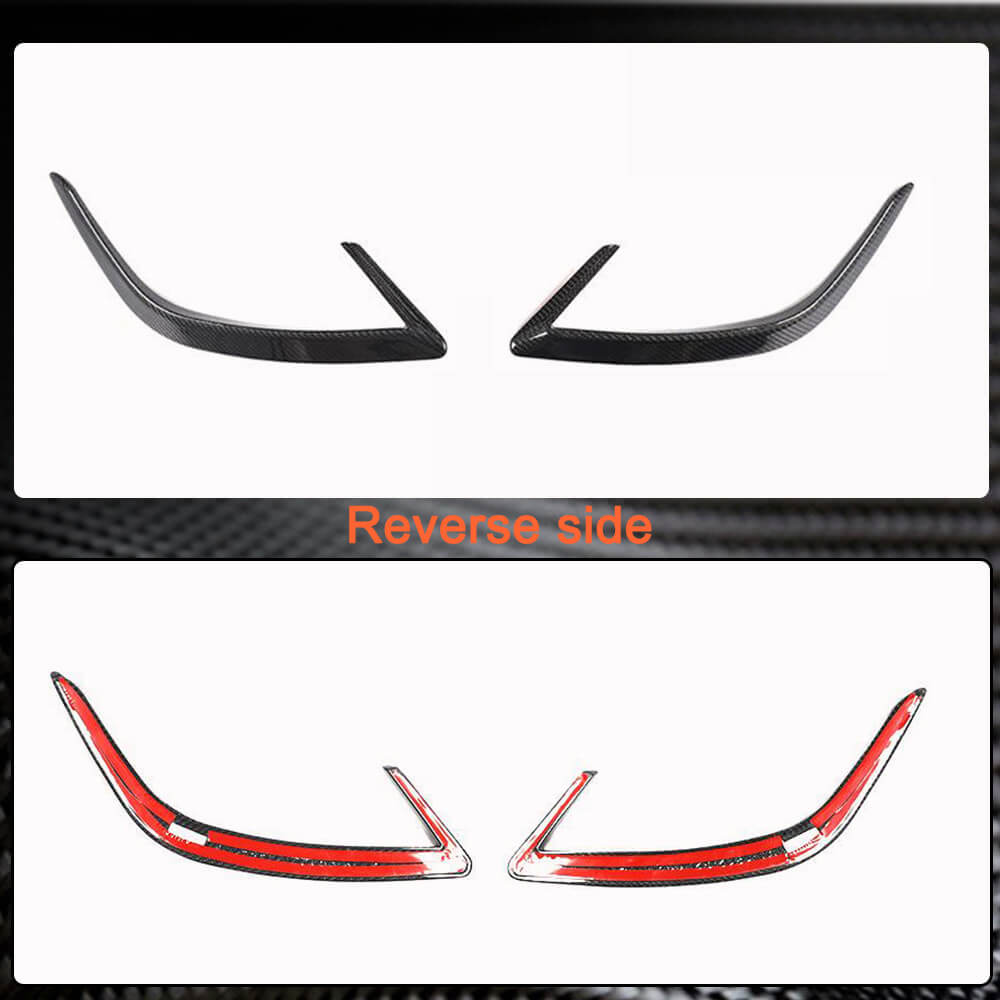 Kia Stinger 2018-2021 Rear Bumper Splitters Carbon Fiber/FRP-Ahacarbon
