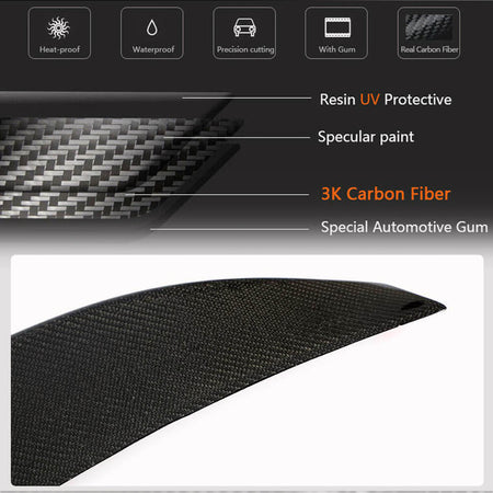 Kia Stinger 2018-2023 Rear Trunk Spoiler Carbon Fiber/FRP-Ahacarbon