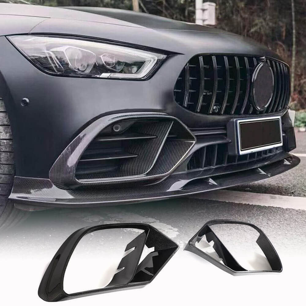 Mercedes Benz AMG GT GT43 GT50 GT53 2019-2022 Fog Lamp Covers Carbon Fiber-Ahacarbon