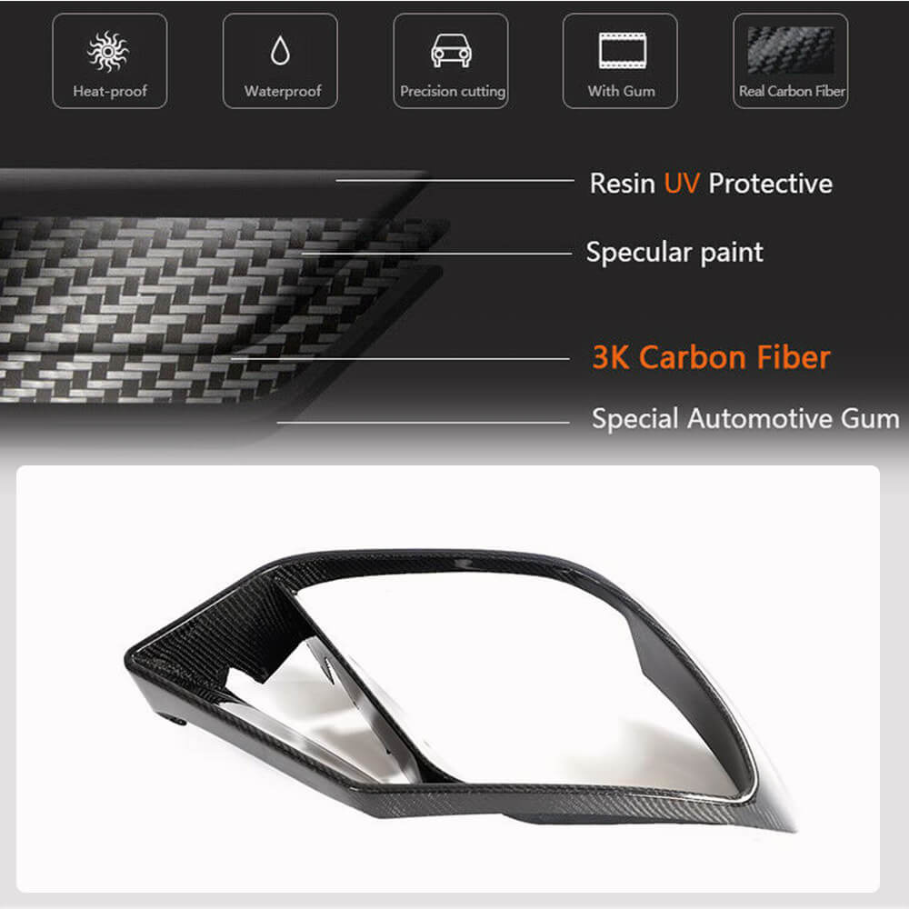 Mercedes Benz AMG GT GT43 GT50 GT53 2019-2022 Fog Lamp Covers Carbon Fiber-Ahacarbon