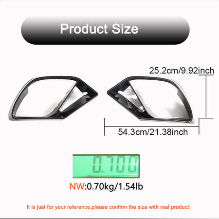 Mercedes Benz AMG GT GT43 GT50 GT53 2019-2022 Fog Lamp Covers Carbon Fiber-Ahacarbon