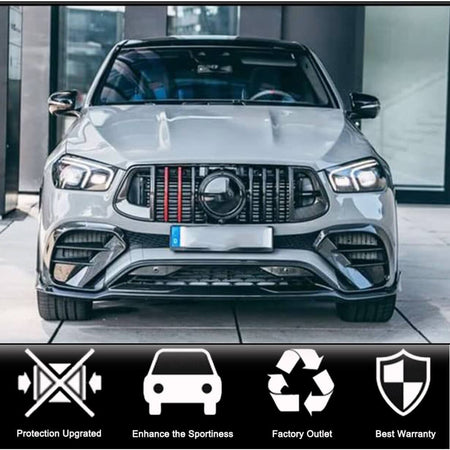 Mercedes Benz GLE Class C167 Coupe 2020UP Fog Lamp Covers Carbon Fiber-Ahacarbon