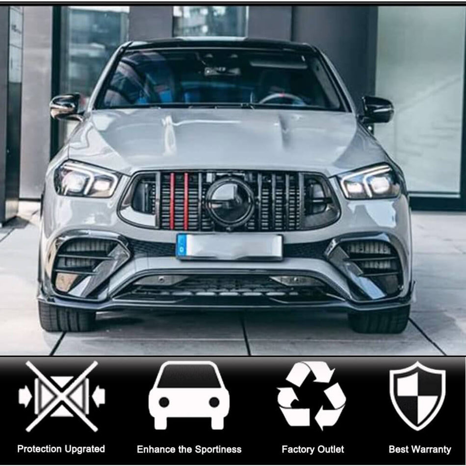Mercedes Benz GLE Class C167 Coupe 2020UP Fog Lamp Covers Carbon Fiber-Ahacarbon