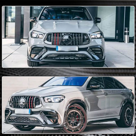 Mercedes Benz GLE Class C167 Coupe 2020UP Fog Lamp Covers Carbon Fiber-Ahacarbon