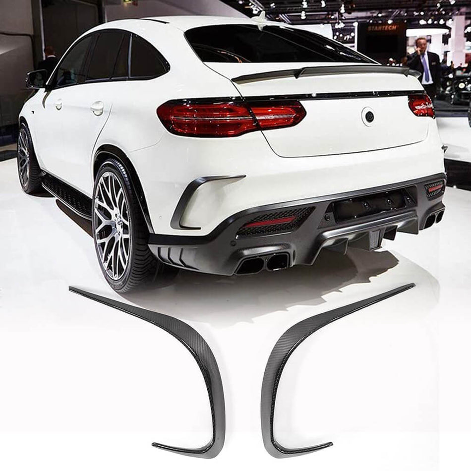 Mercedes Benz GLE Class C292 GLE400 GLE63 2015-2019 Rear Bumper Splitters Carbon Fiber-Ahacarbon