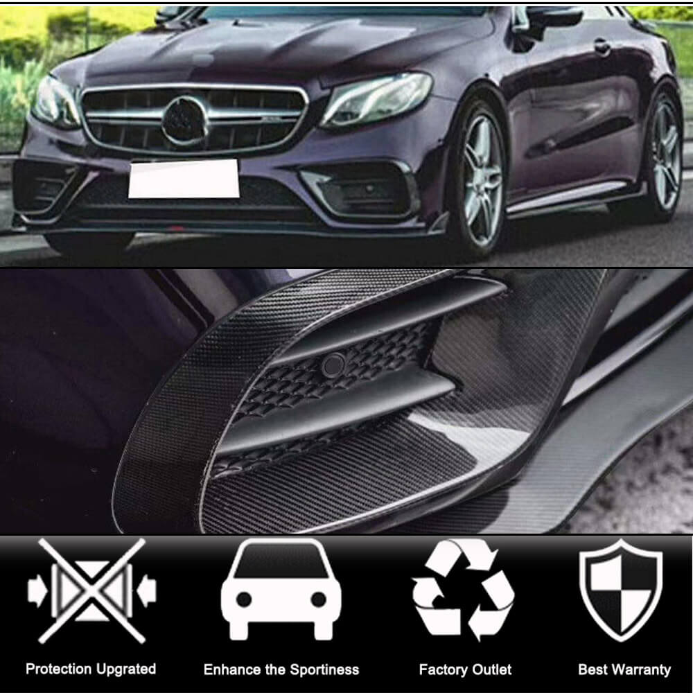Mercedes Benz (W238) C238 E300 E400 E500 E550 Sport Coupe 2017-2019 Fog Lamp Covers Carbon Fiber/FRP-Ahacarbon
