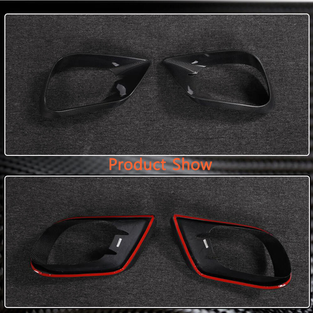 Mercedes Benz (W238) C238 E300 E400 E500 E550 Sport Coupe 2017-2019 Fog Lamp Covers Carbon Fiber/FRP-Ahacarbon