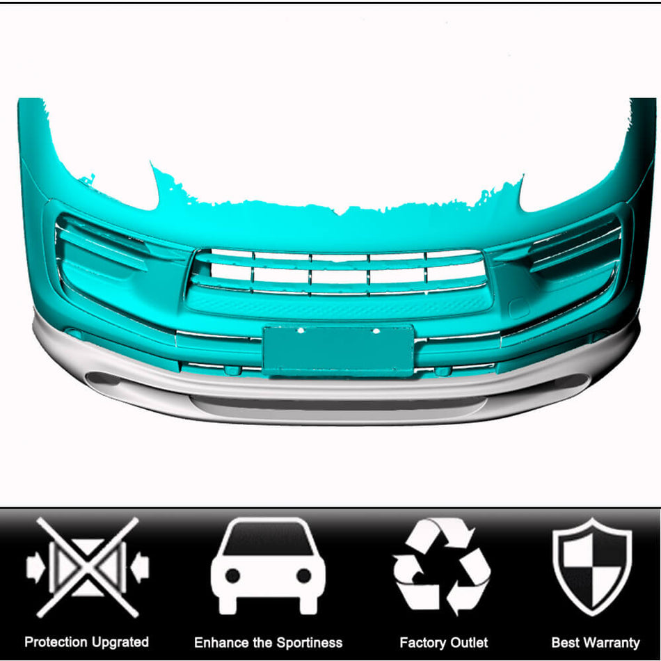 Porsche Macan 2022up Front Bumper Lip Carbon Fiber-Ahacarbon
