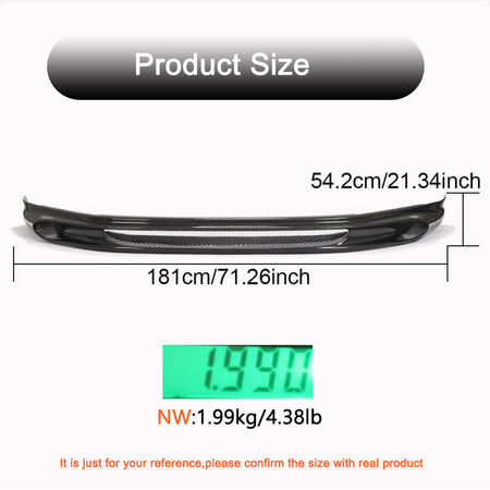 Porsche Macan 2022up Front Bumper Lip Carbon Fiber-Ahacarbon