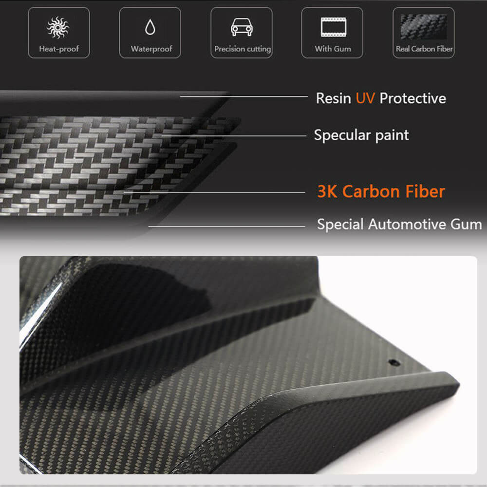 Porsche Macan 2022UP Rear Bumper Diffuser Carbon Fiber-Ahacarbon