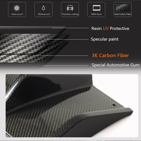 Porsche Macan 2022UP Rear Bumper Diffuser Carbon Fiber-Ahacarbon