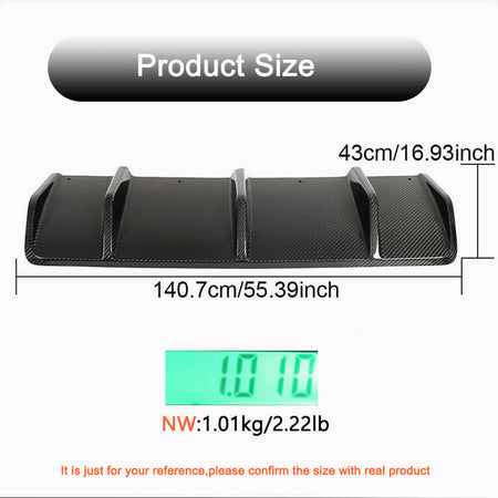 Porsche Macan 2022UP Rear Bumper Diffuser Carbon Fiber-Ahacarbon