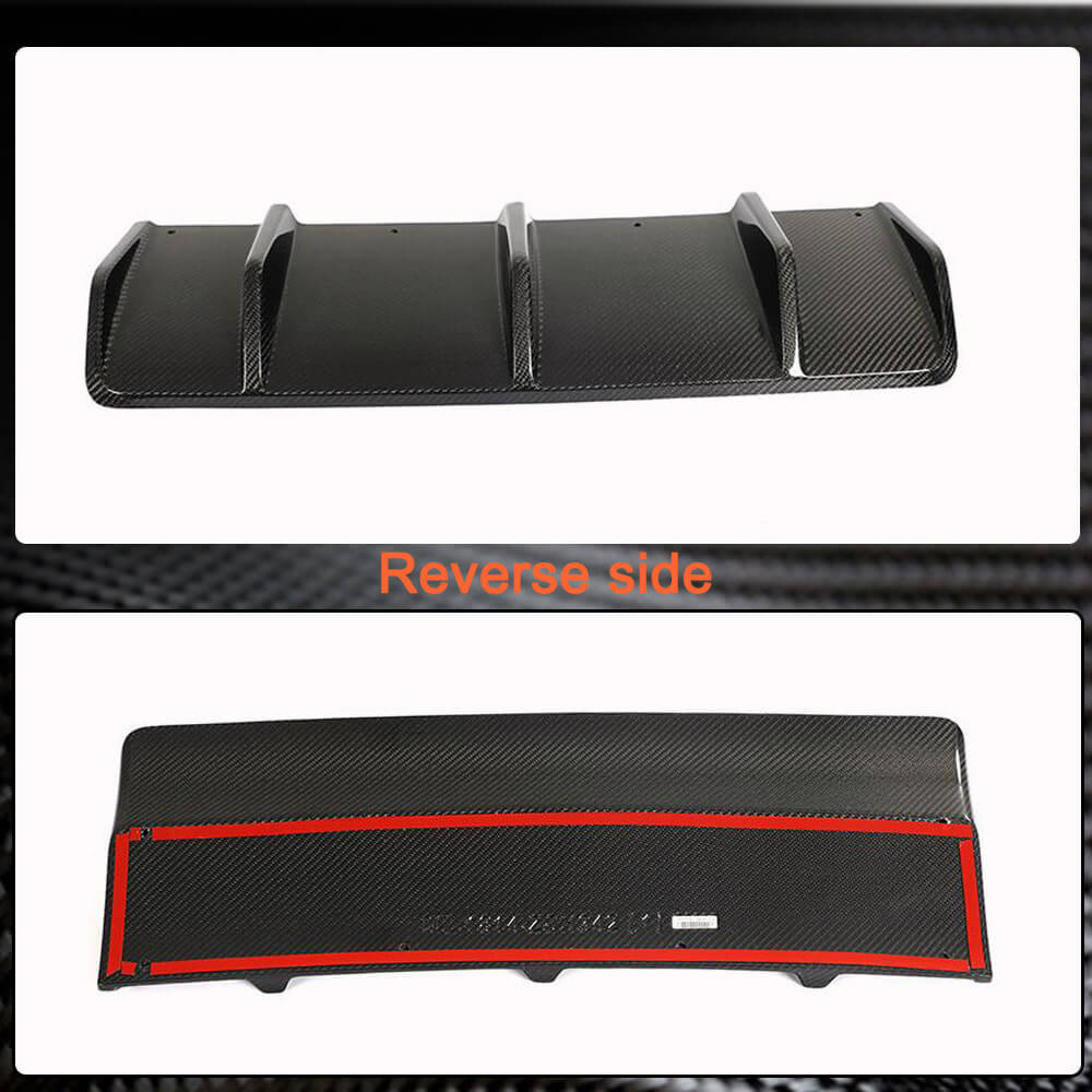 Porsche Macan 2022UP Rear Bumper Diffuser Carbon Fiber-Ahacarbon