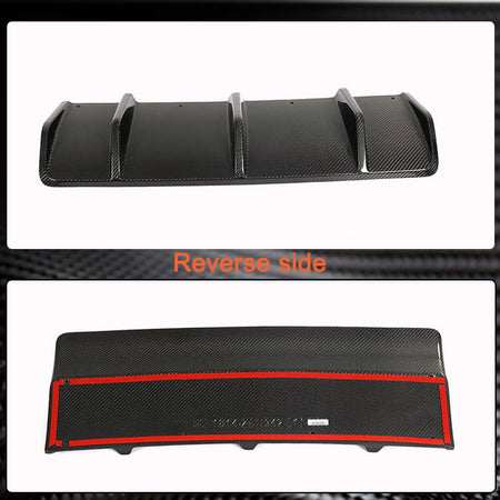 Porsche Macan 2022UP Rear Bumper Diffuser Carbon Fiber-Ahacarbon