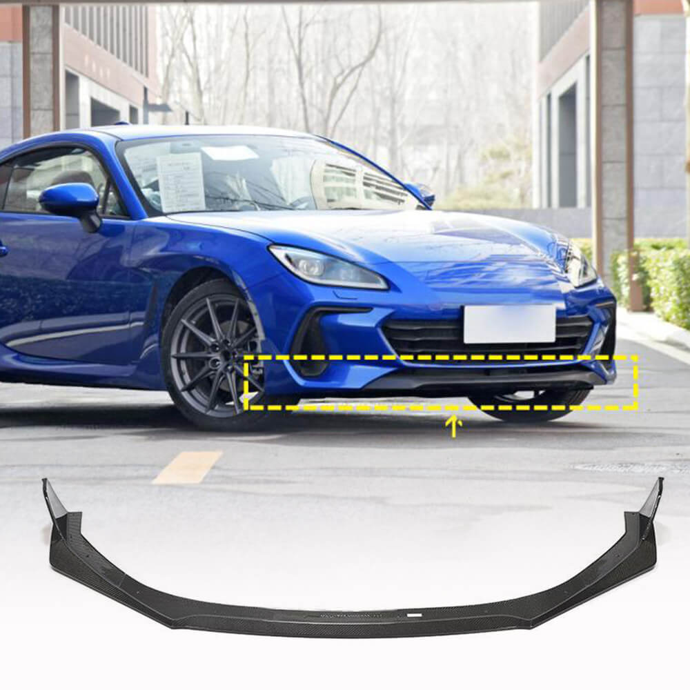 Subaru BRZ Coupe 2022-2023 Front Bumper Lip Carbon Fiber-Ahacarbon