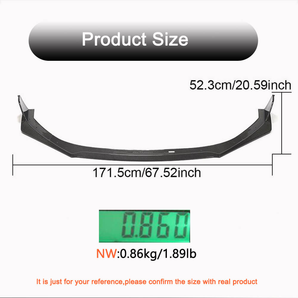 Subaru BRZ Coupe 2022-2023 Front Bumper Lip Carbon Fiber-Ahacarbon