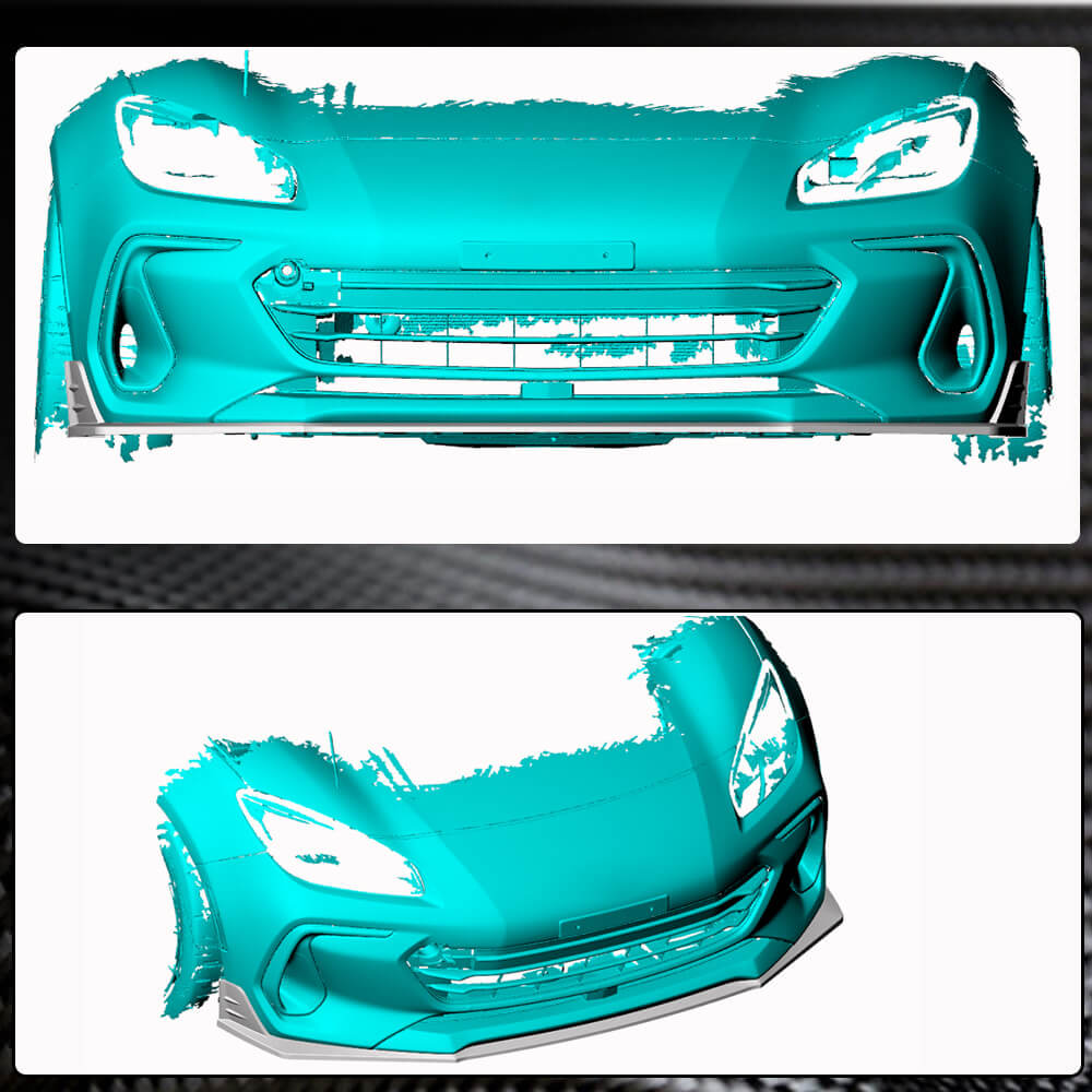 Subaru BRZ Coupe 2022-2023 Front Bumper Lip Carbon Fiber-Ahacarbon