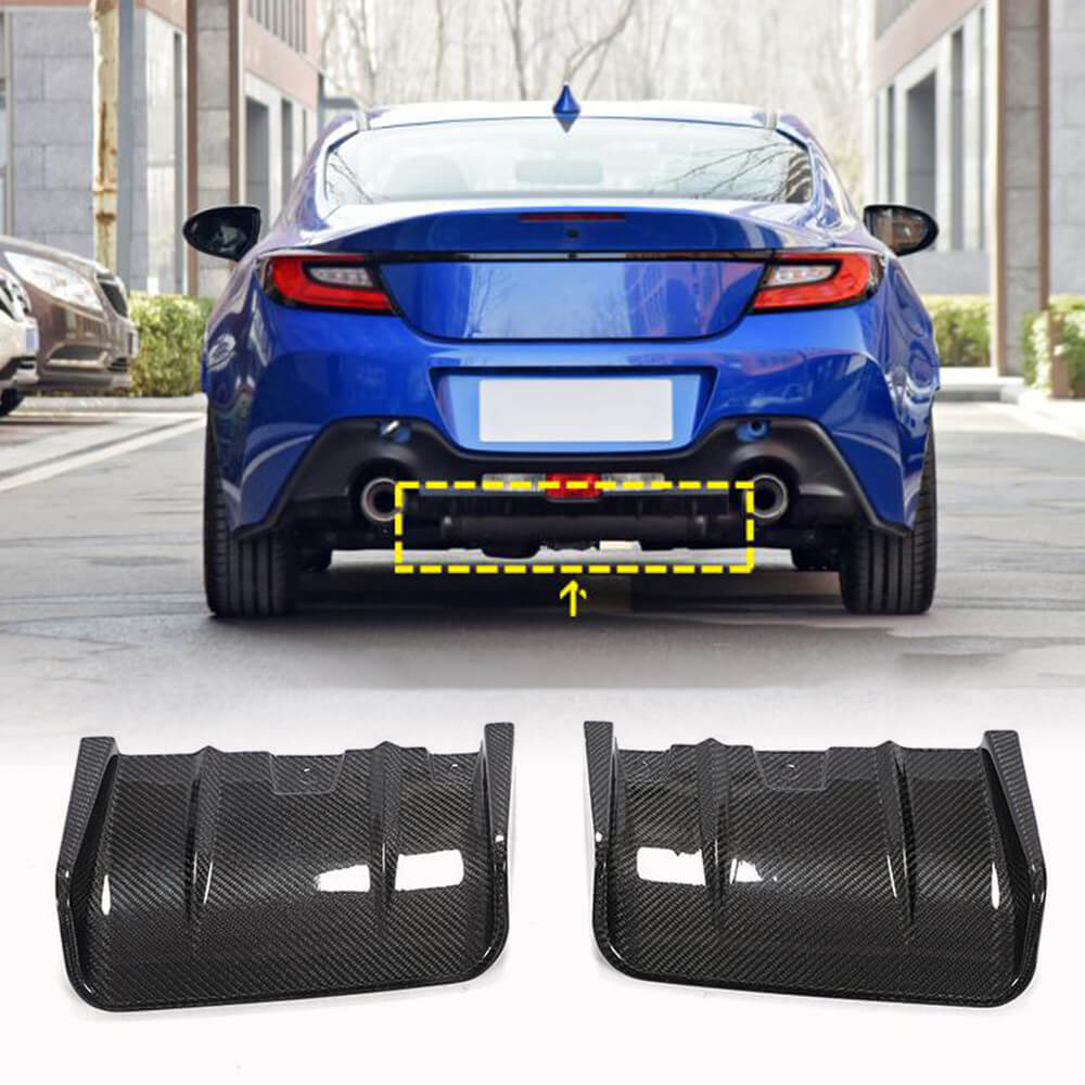 Subaru BRZ Coupe 2022-2023 Rear Bumper Diffuser Carbon Fiber-Ahacarbon