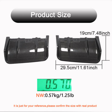 Subaru BRZ Coupe 2022-2023 Rear Bumper Diffuser Carbon Fiber-Ahacarbon