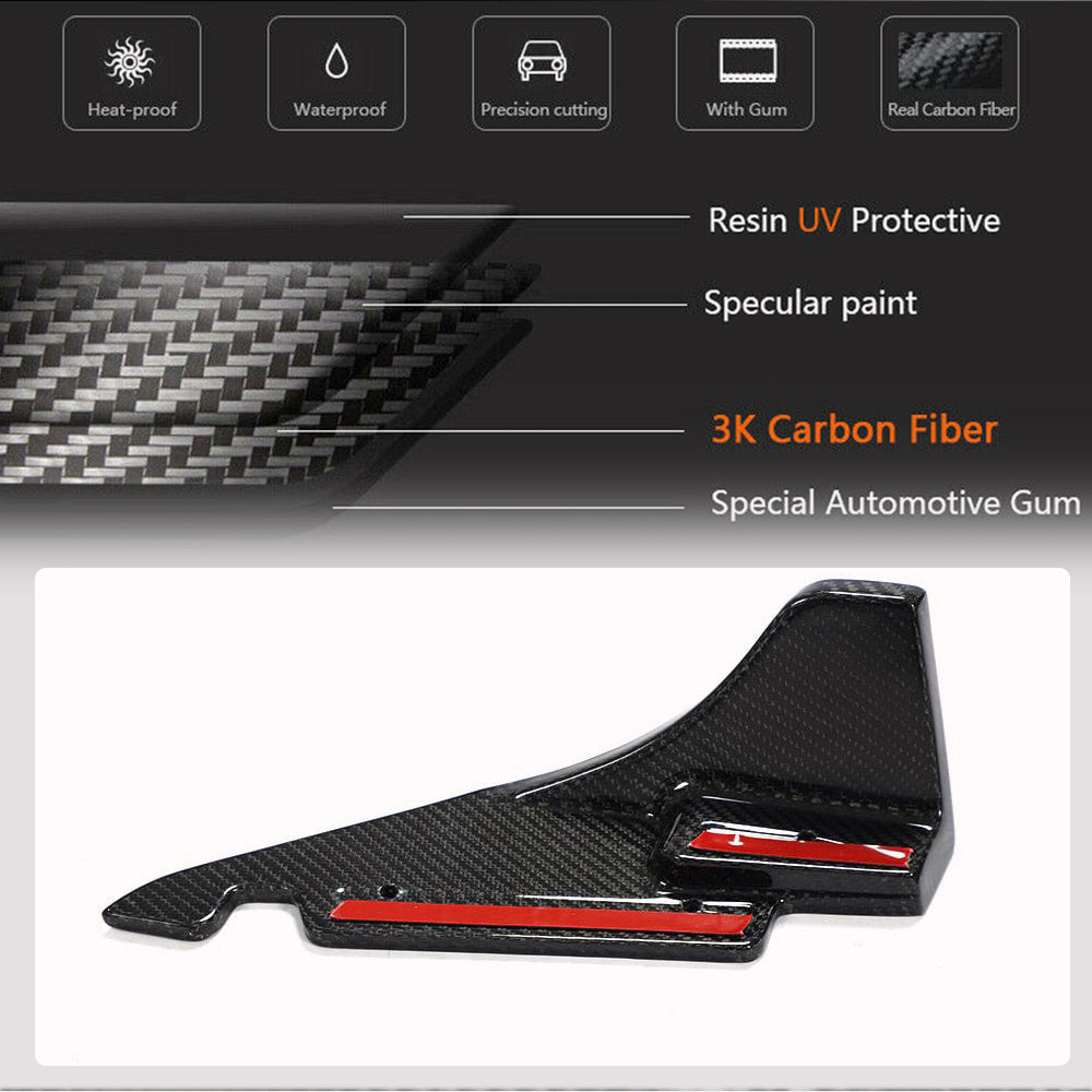Subaru BRZ Toyota GR86 2022+ Rear Bumper Splitters Carbon Fiber-Ahacarbon