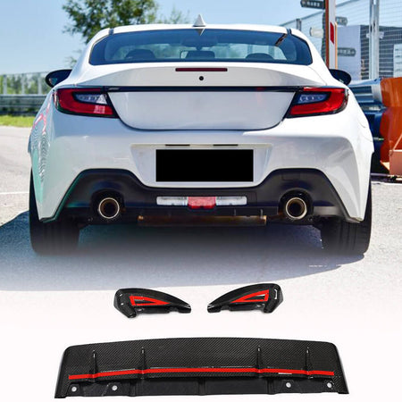 Subaru BRZ Toyota GR86 2022+ Rear Bumper with Splitters Carbon Fiber-Ahacarbon