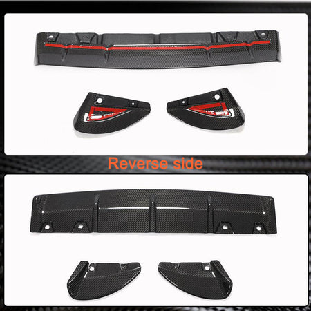 Subaru BRZ Toyota GR86 2022+ Rear Bumper with Splitters Carbon Fiber-Ahacarbon