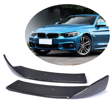 BMW 4 Series F32 F33 F36 M Sport 2014-2019 Front Bumper Splitters Carbon Fiber-Ahacarbon