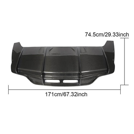 Mercedes Benz (W217) C217 S500 S550 Sport Pre-facelift 2015-2017 Rear Bumper Diffuser Carbon Fiber-Ahacarbon